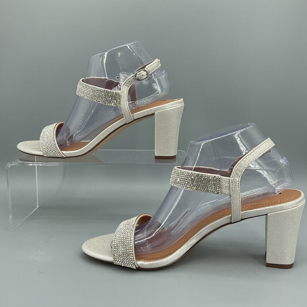 NEW Style & Co Women’s Bonitaa Embellished Slingback Sandals Silver Size 9.5M - Picture 2 of 10
